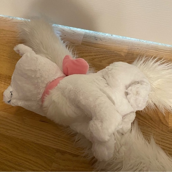 Disney Aristocats Marie Plush Animal Cat Stuffed Extra Long Tail Kids Toy White - Picture 5 of 7